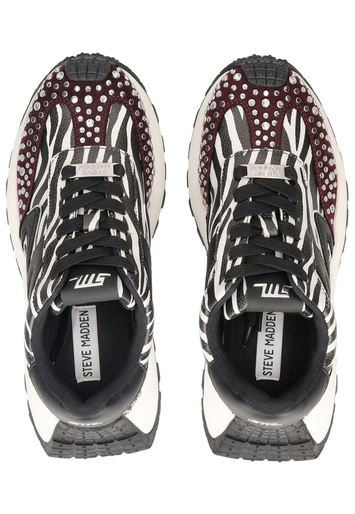 Steve Madden Sneaker Lederimitat/Textil Zebra