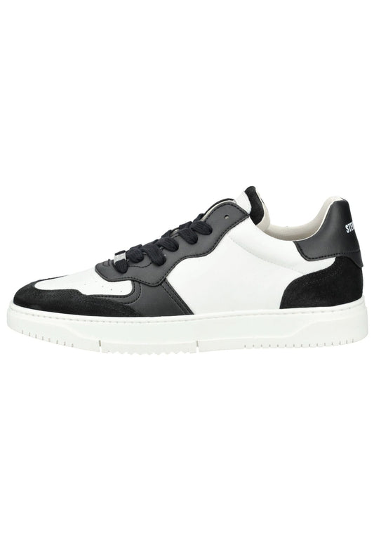 Steve Madden Sneaker Lederimitat Weiß/Schwarz