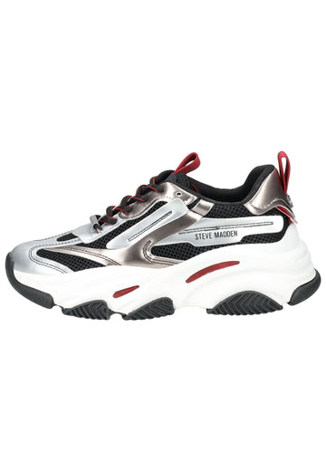 Sneaker Steve Madden Sneaker Lederimitat/Mesh Weiß/Rot