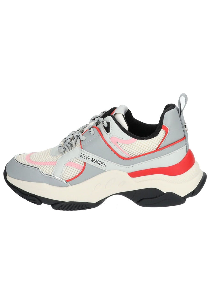 Sneaker Steve Madden Sneaker Lederimitat/Textil Grau/Rot