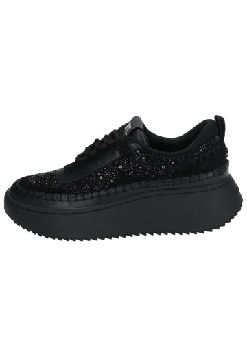 Sneaker Steve Madden Sneaker Lederimitat/Textil Schwarz/Schwarz