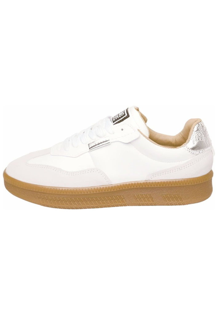 Sneaker Steve Madden Sneaker Veloursleder Weiß/Silber