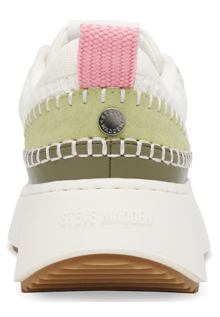 Steve Madden Sneaker Synthetik/Textil Weiß/Grün
