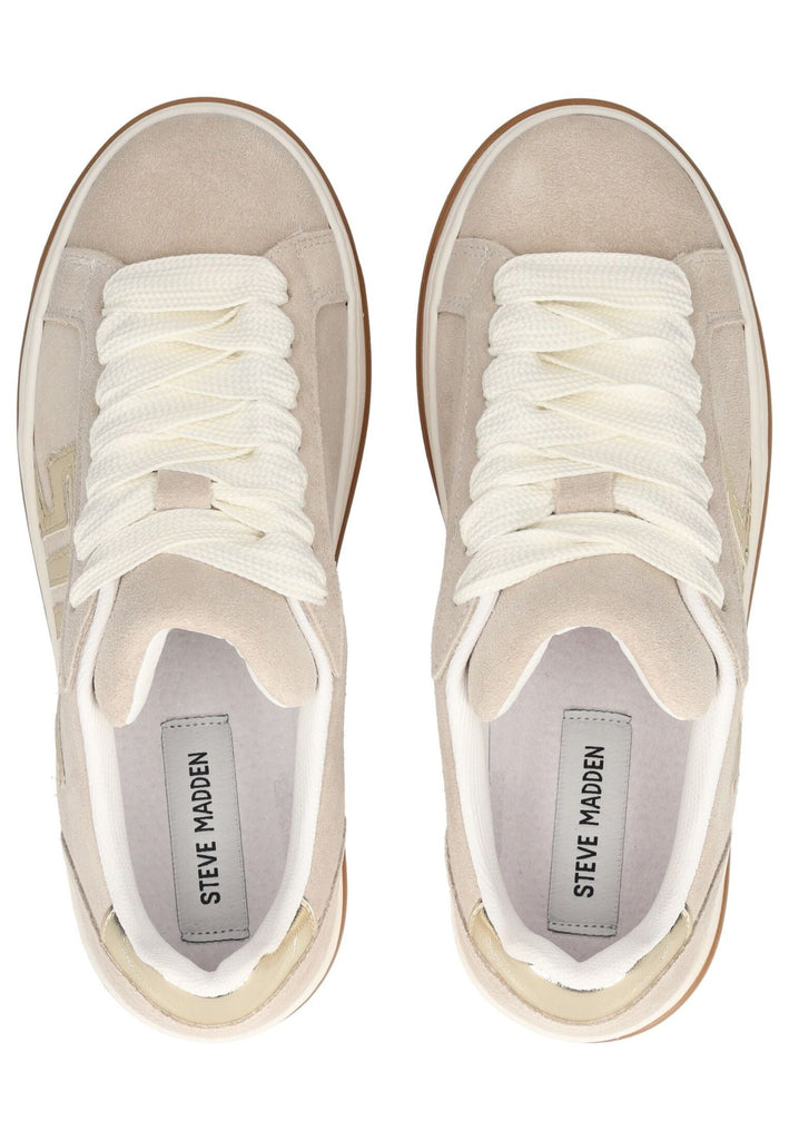 Steve Madden Sneaker Veloursleder Beige/Gold