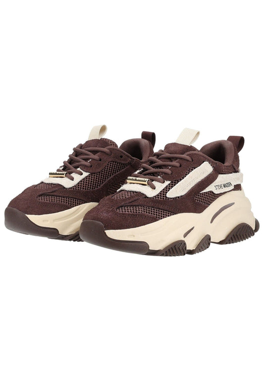 Steve Madden Sneaker Veloursleder/Textil Braun/Weiß