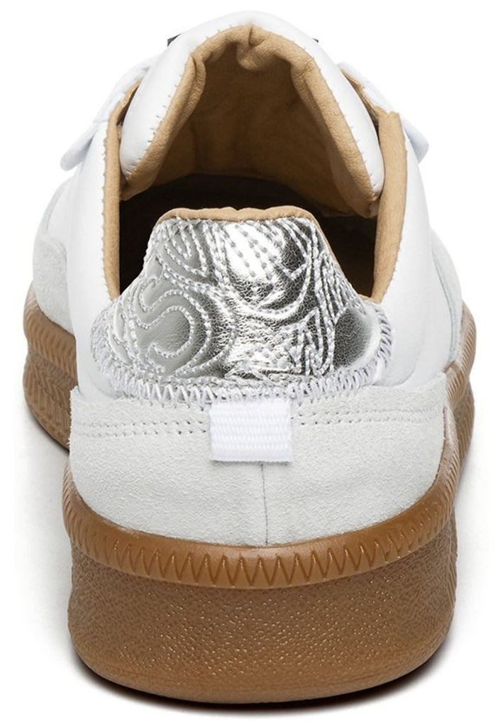 Steve Madden Sneaker Veloursleder Weiß/Silber