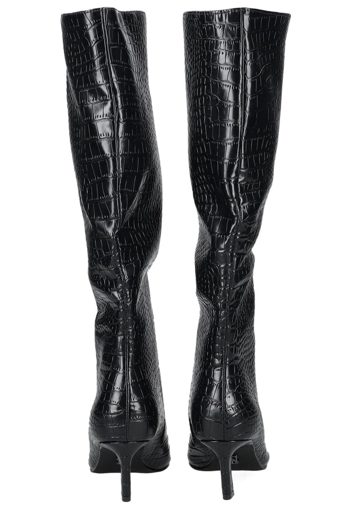 Steve Madden Stiefel Leder Croco Black