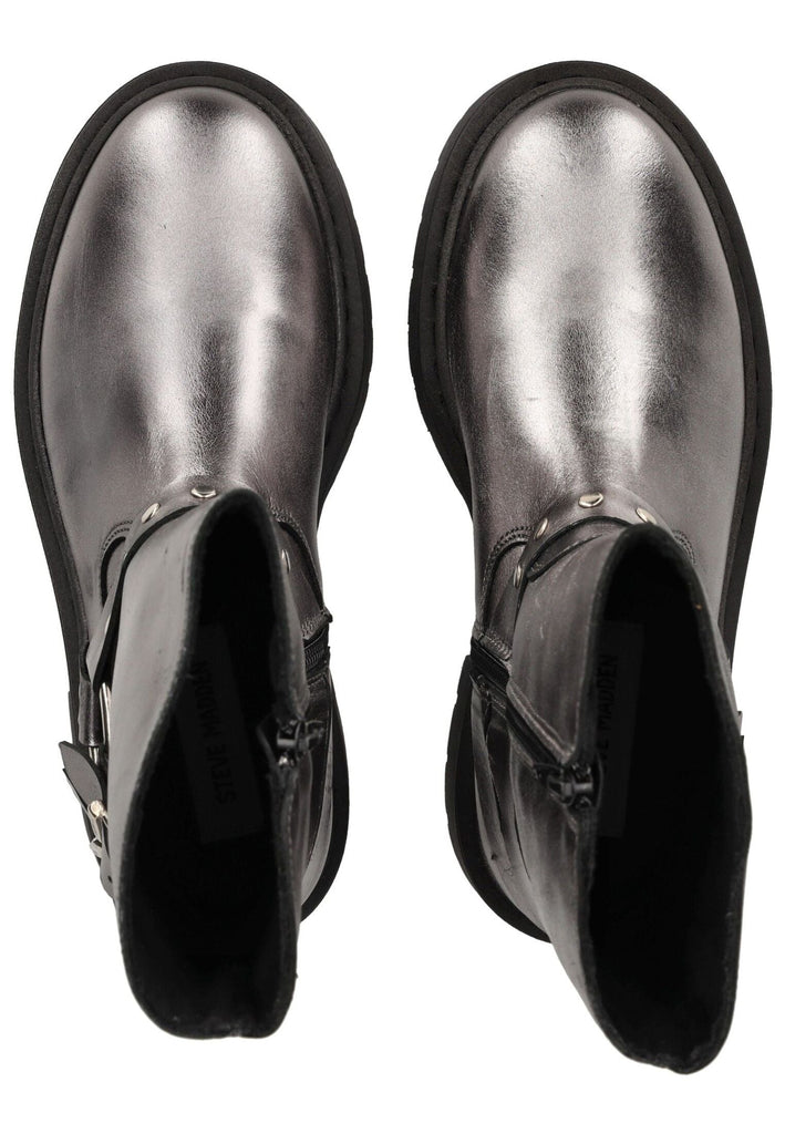 Steve Madden Stiefel Leder Gunmetal