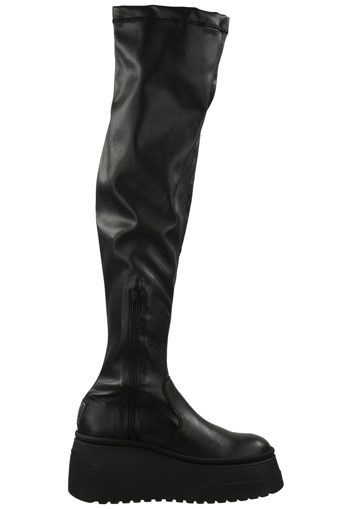 Steve Madden Stiefel Leder/Textil Schwarz