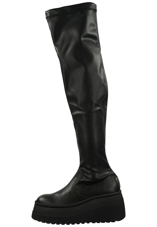 Steve Madden Stiefel Leder/Textil Schwarz