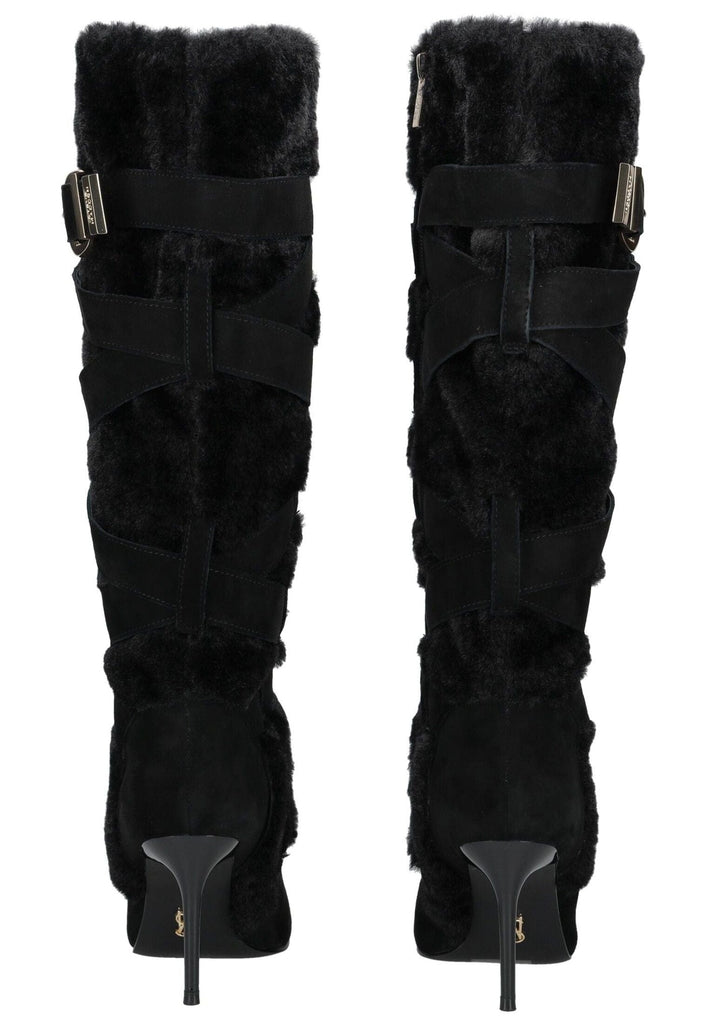 Steve Madden Stiefel Leder/Textil Schwarz