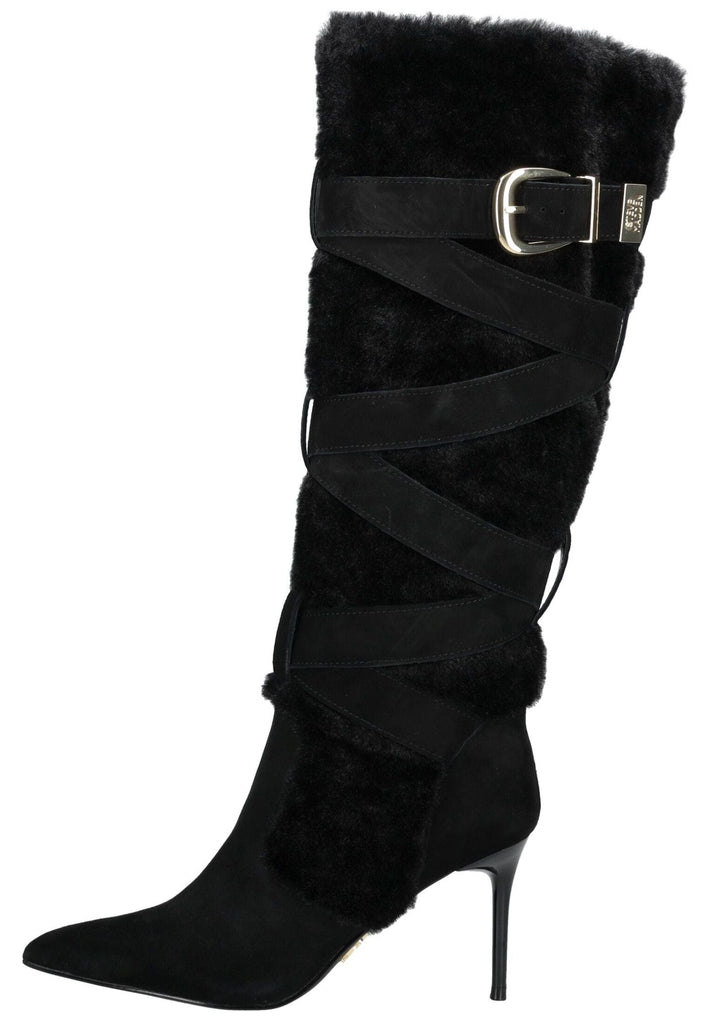 Steve Madden Stiefel Leder/Textil Schwarz
