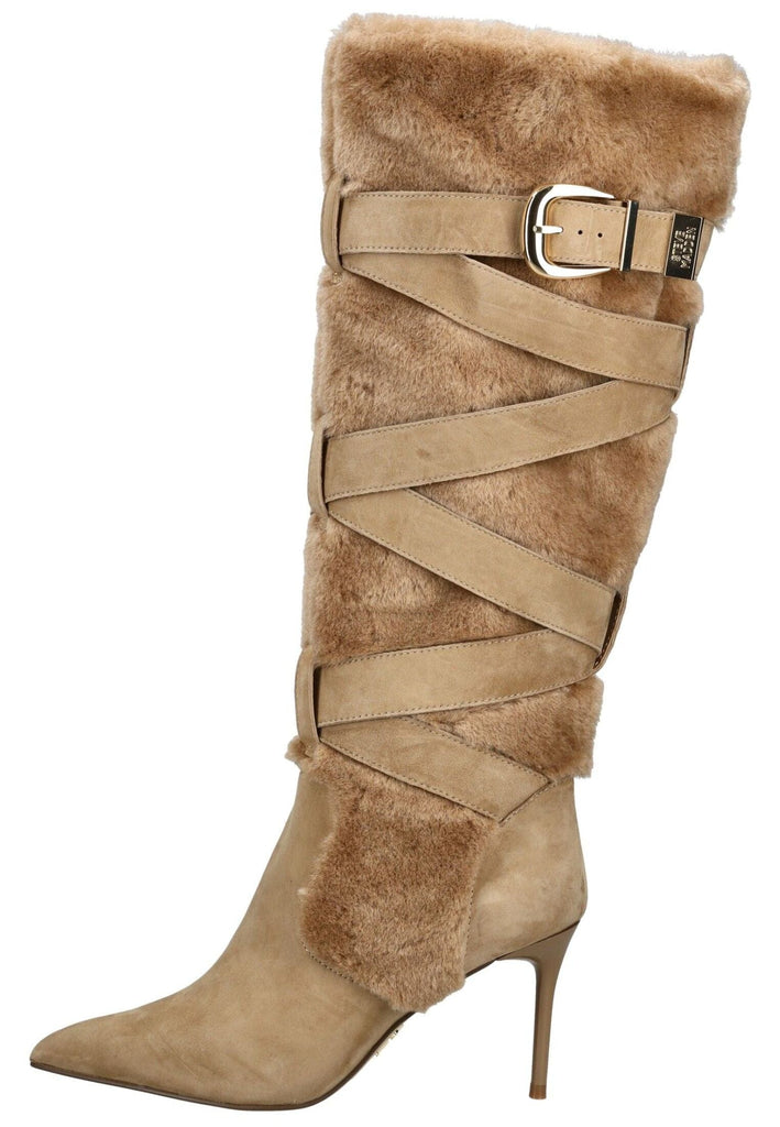 Steve Madden Stiefel Leder/Textil Tan