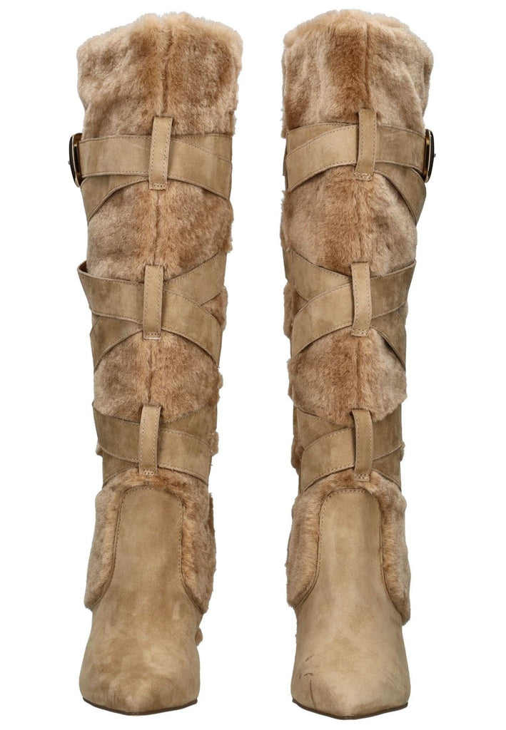 Steve Madden Stiefel Leder/Textil Tan