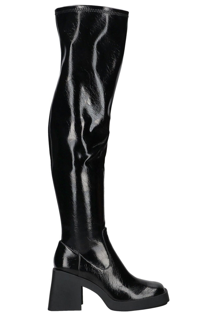 Steve Madden Stiefel Lederimitat Schwarz Lack