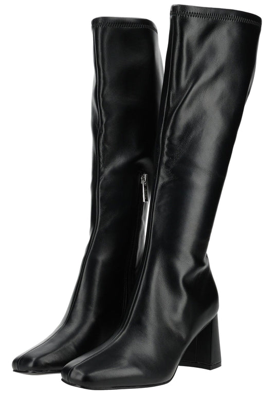 Steve Madden Stiefel Lederimitat Schwarz/Schwarz