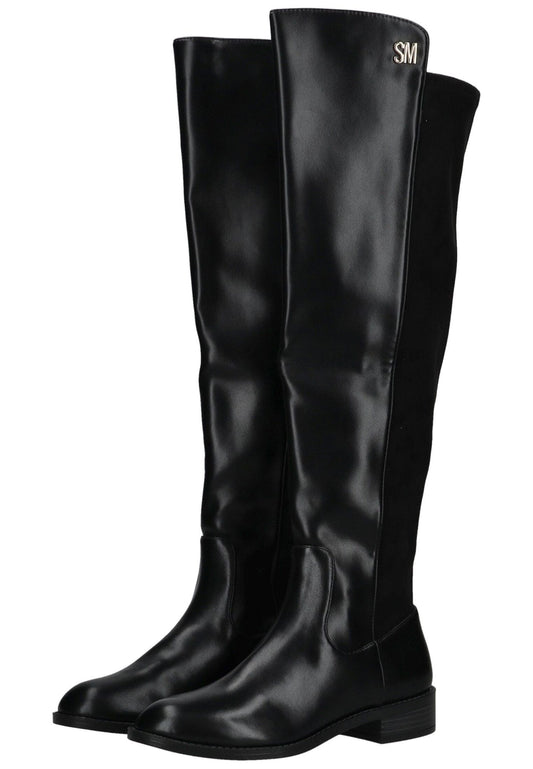 Steve Madden Stiefel Lederimitat/Textil Schwarz