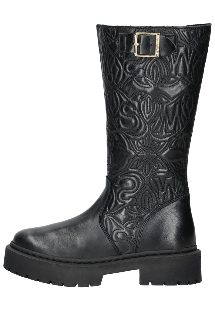 Stiefel Steve Madden Stiefel Leder Schwarz Warmfutter