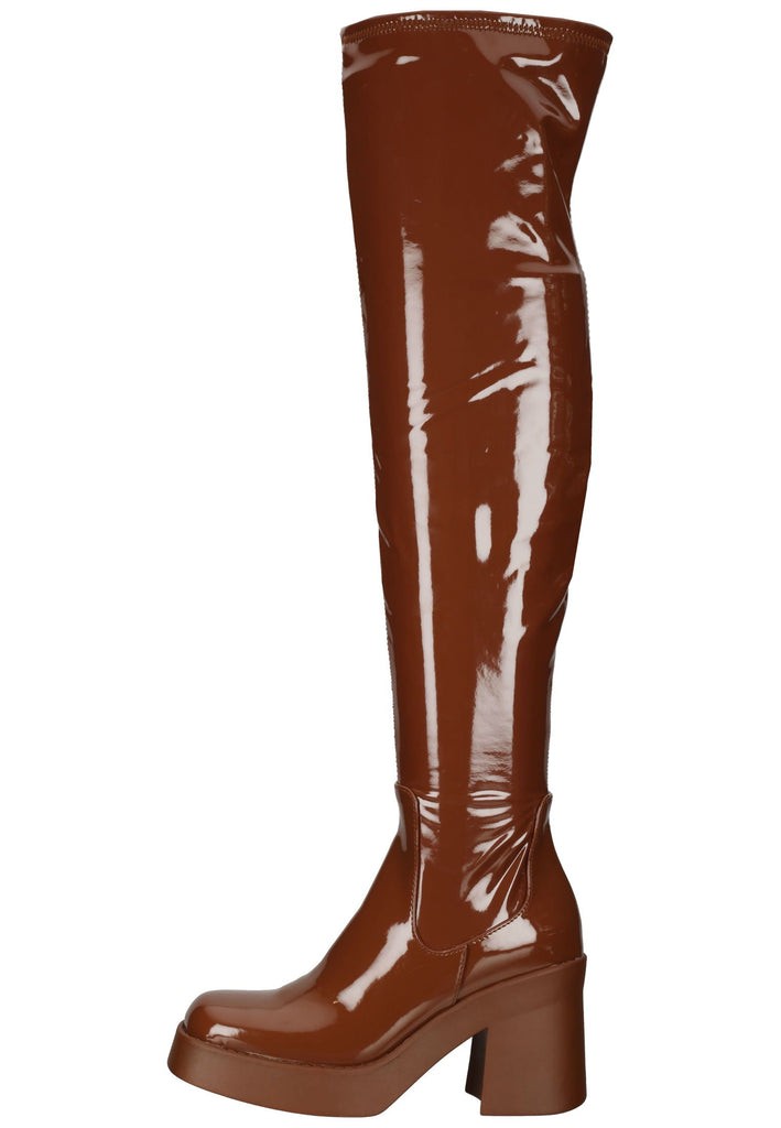 Stiefel Steve Madden Stiefel Lederimitat Cognac