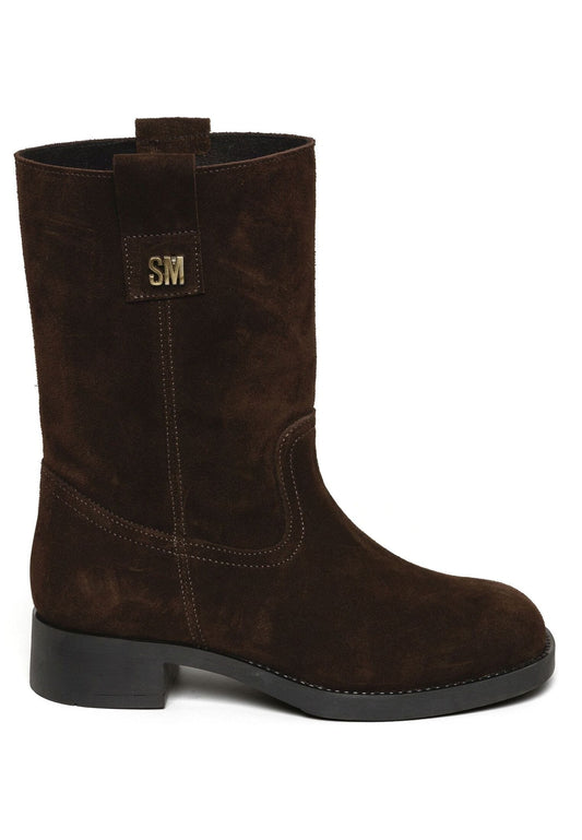 Steve Madden Stiefel Veloursleder Dunkelbraun