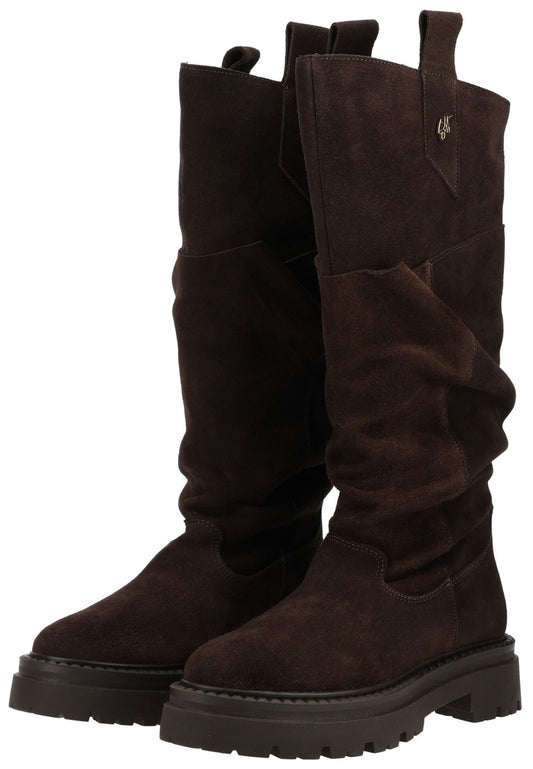 Steve Madden Stiefel Veloursleder Dunkelbraun