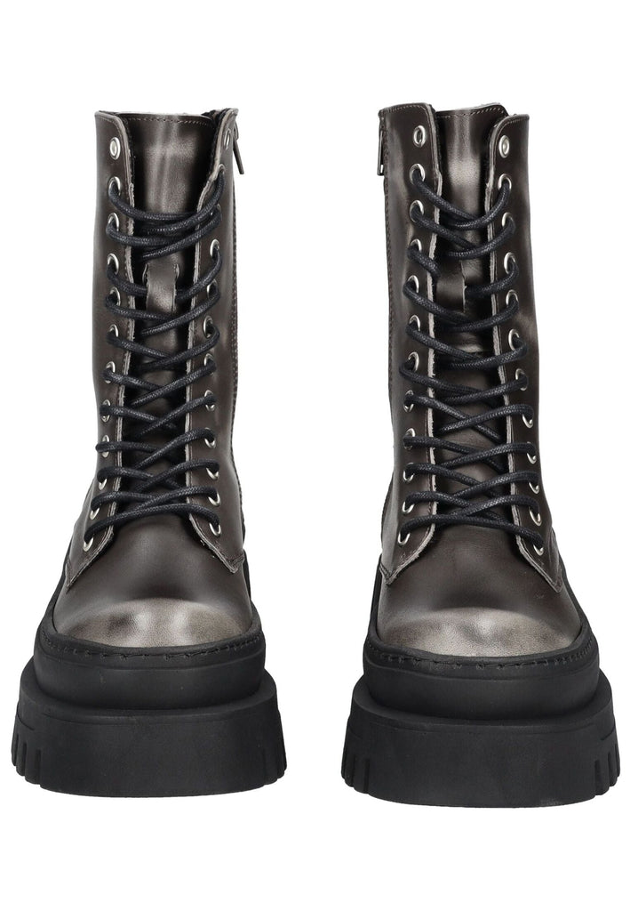 Steve Madden Stiefelette Leder Dunkelgrau Warmfutter