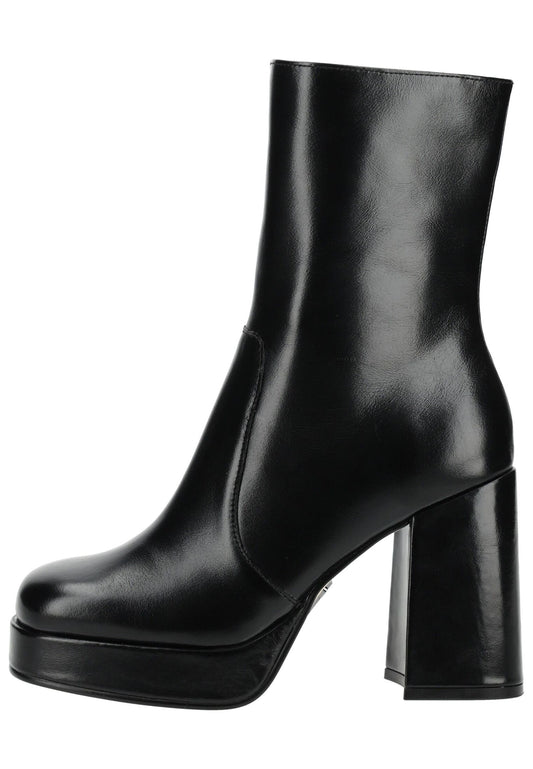 Steve Madden Stiefelette Leder Schwarz/Schwarz
