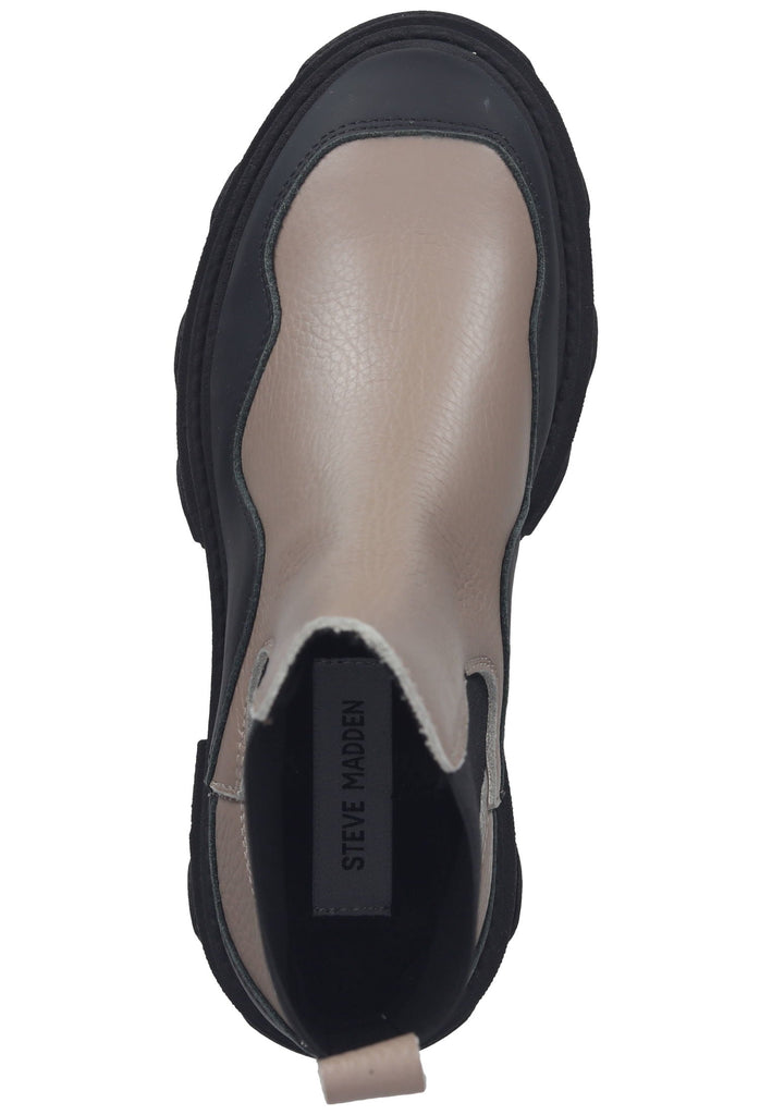 Steve Madden Stiefelette Leder/Textil Beige/Schwarz