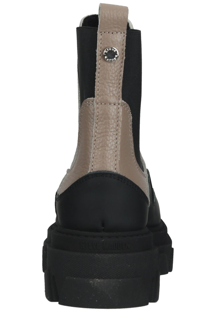 Steve Madden Stiefelette Leder/Textil Beige/Schwarz
