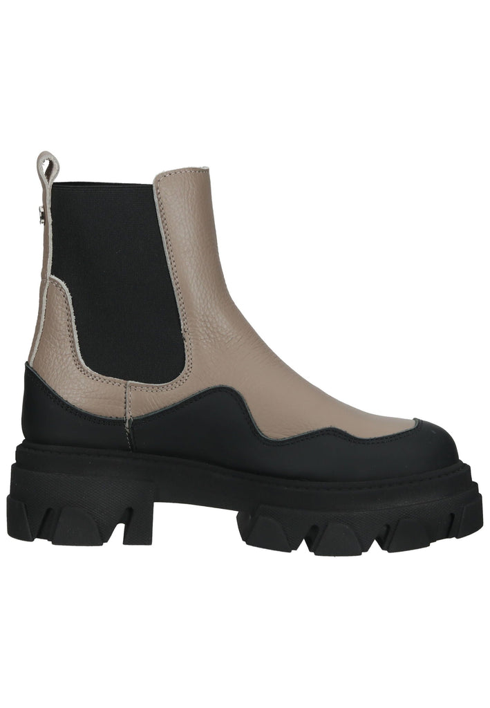 Steve Madden Stiefelette Leder/Textil Beige/Schwarz