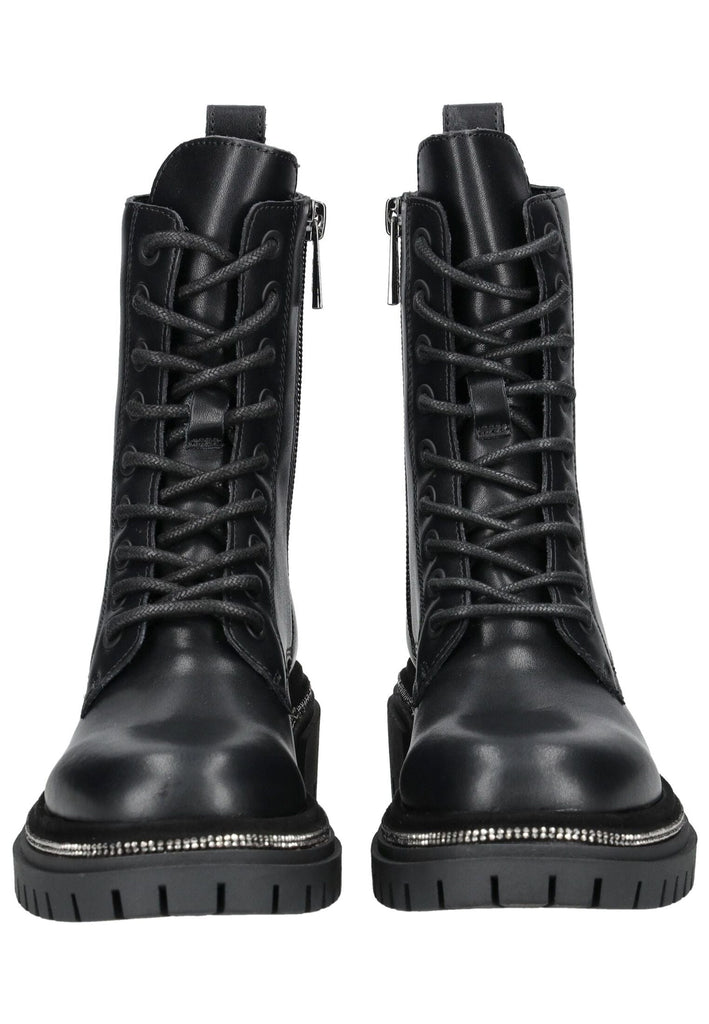 Steve Madden Stiefelette Leder/Textil Schwarz