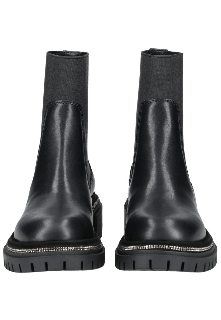 Steve Madden Stiefelette Leder/Textil Schwarz