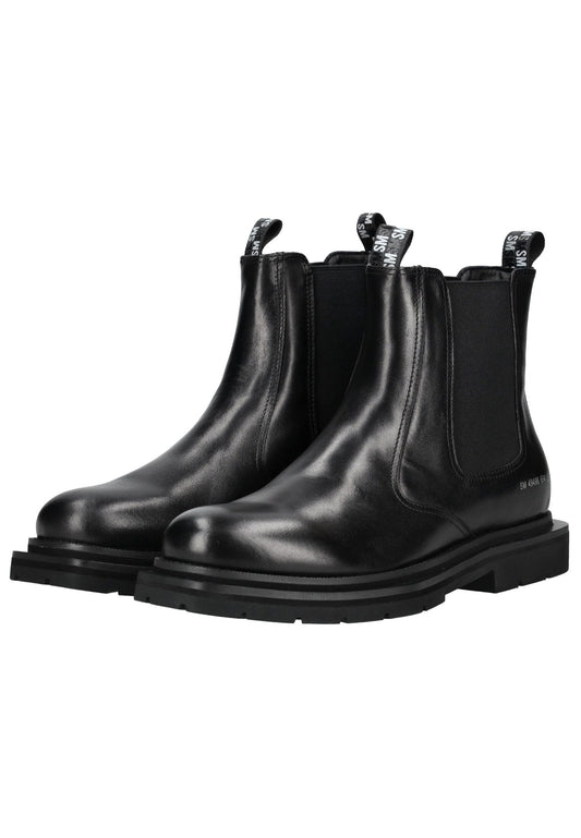 Steve Madden Stiefelette Leder/Textil Schwarz