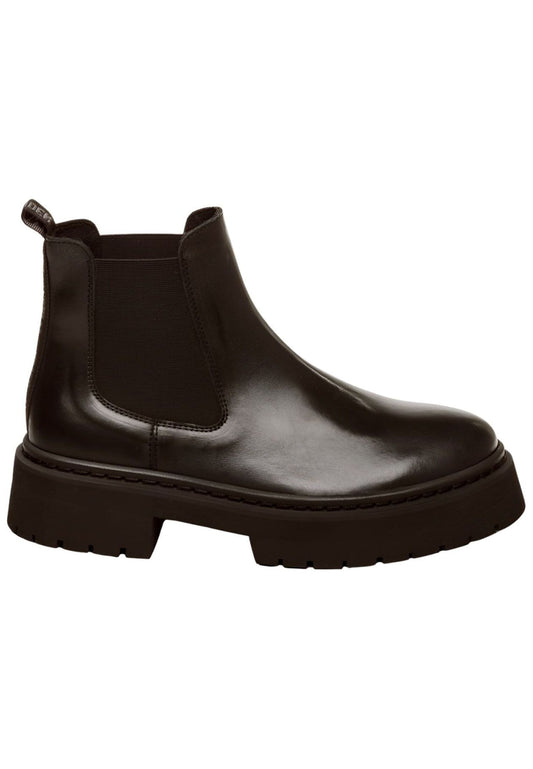 Steve Madden Stiefelette Leder/Textil Schwarz