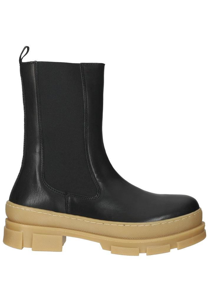 Steve Madden Stiefelette Leder/Textil Schwarz/Beige