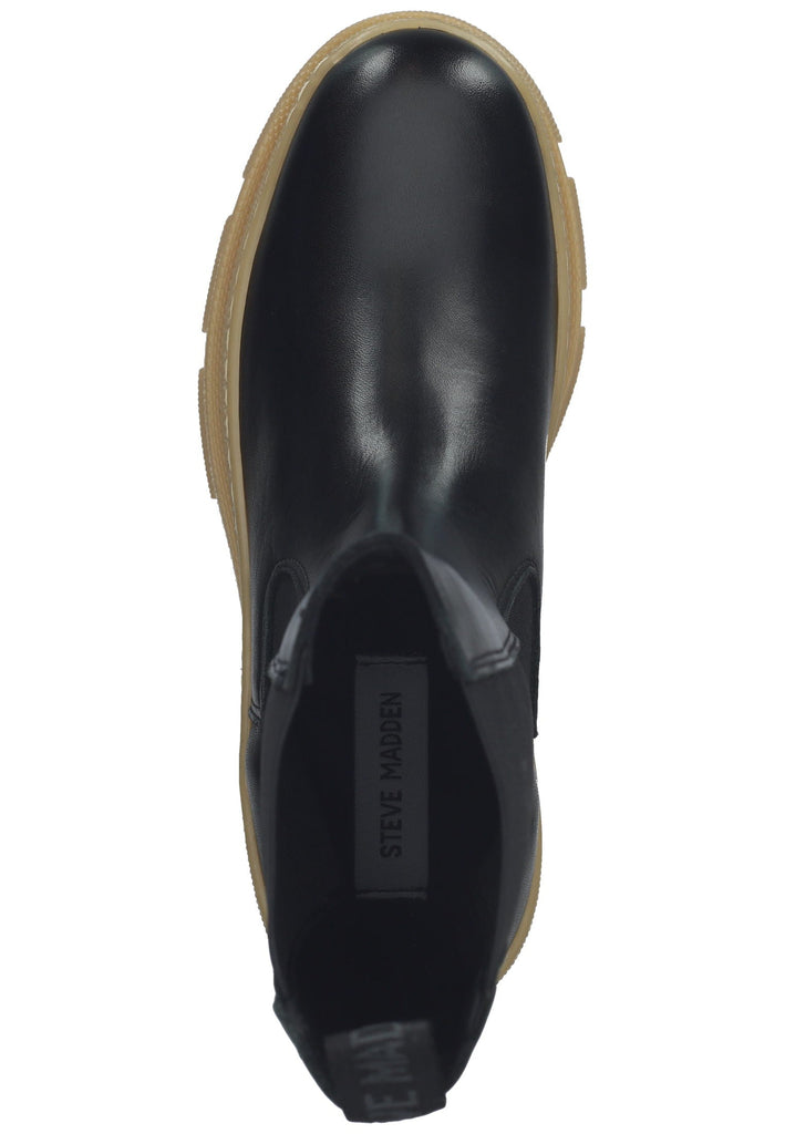 Steve Madden Stiefelette Leder/Textil Schwarz/Beige