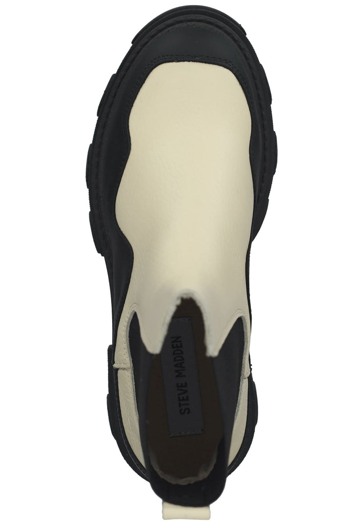 Steve Madden Stiefelette Leder/Textil Schwarz/Beige