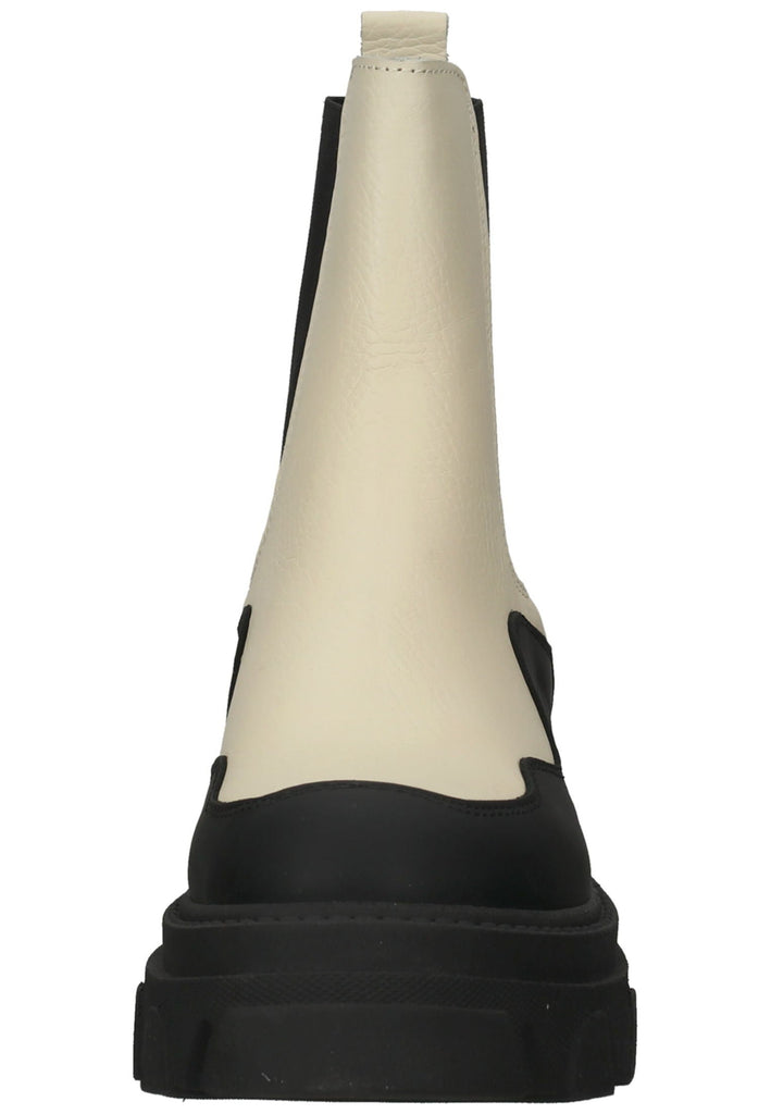 Steve Madden Stiefelette Leder/Textil Schwarz/Beige