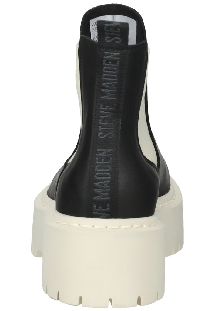 Steve Madden Stiefelette Leder/Textil Schwarz/Beige