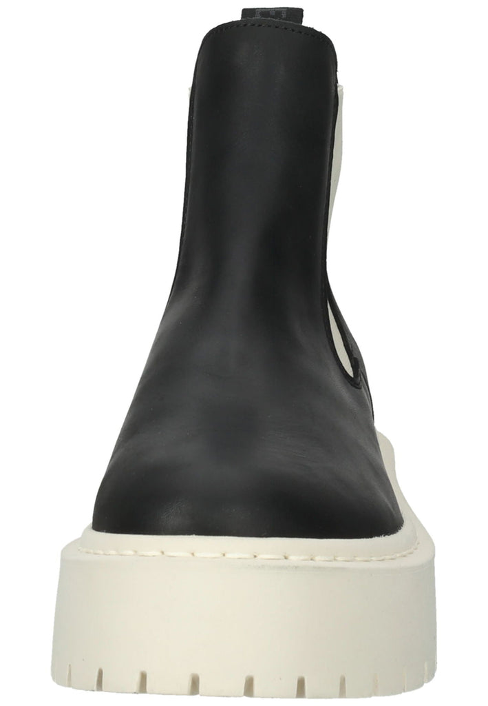 Steve Madden Stiefelette Leder/Textil Schwarz/Beige