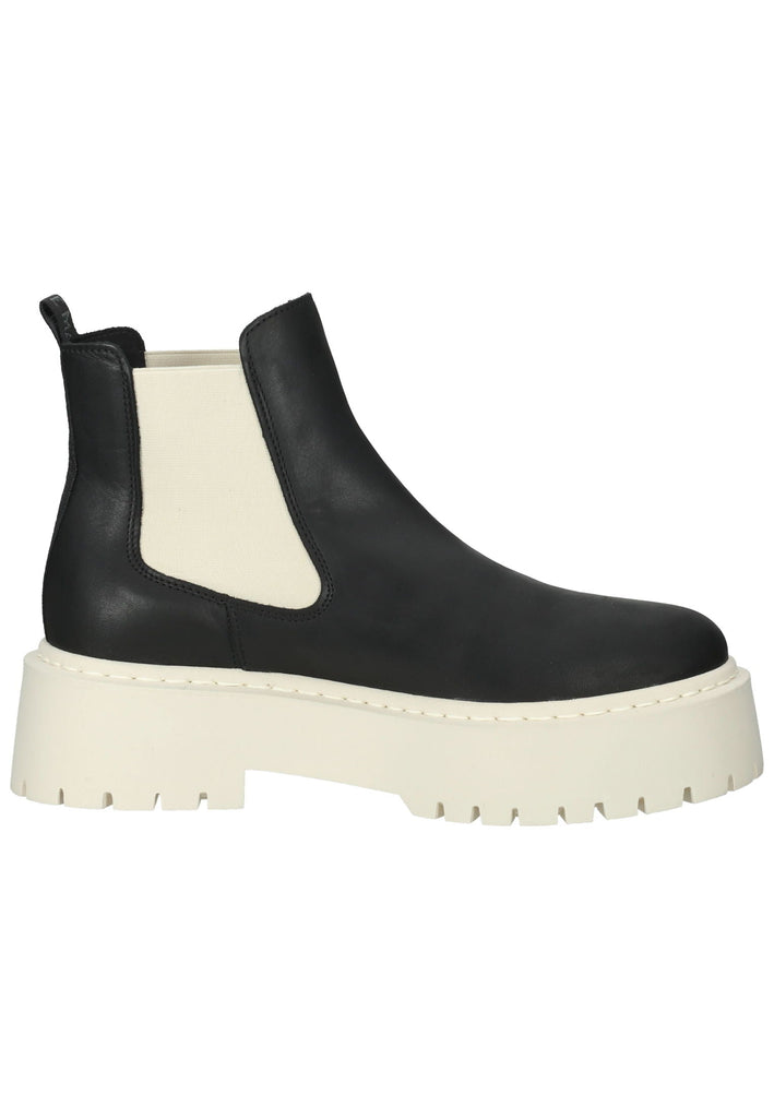 Steve Madden Stiefelette Leder/Textil Schwarz/Beige