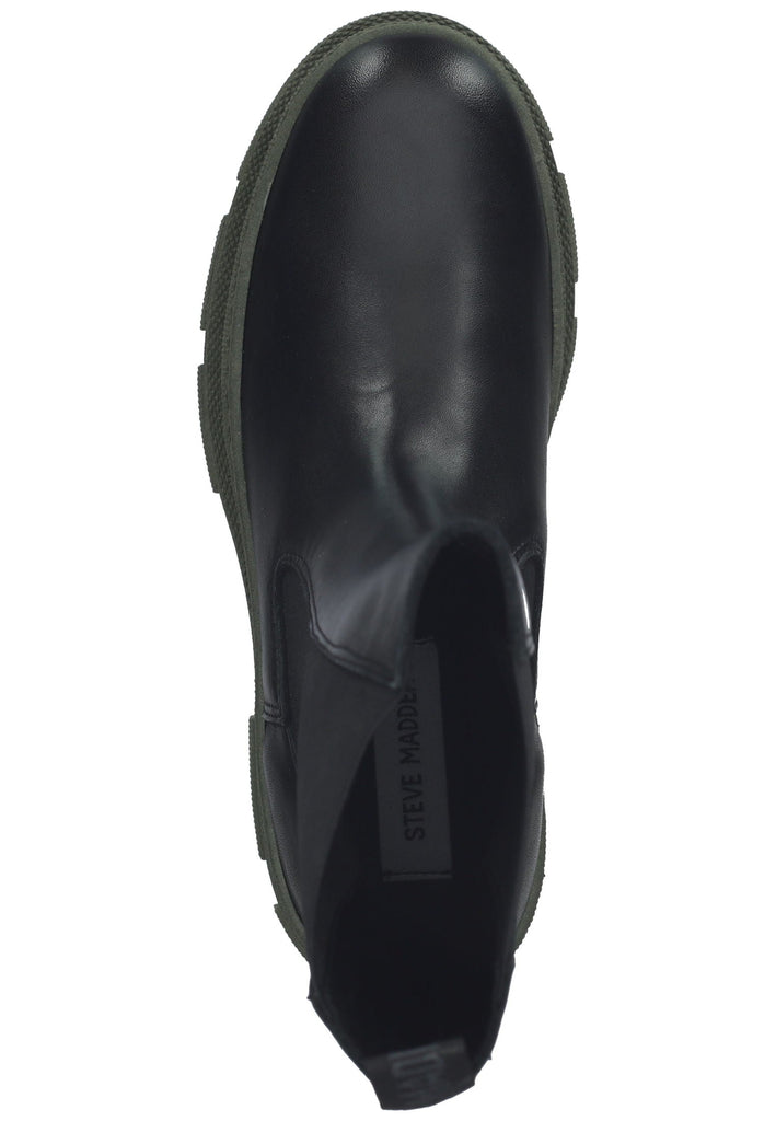 Steve Madden Stiefelette Leder/Textil Schwarz/Grün