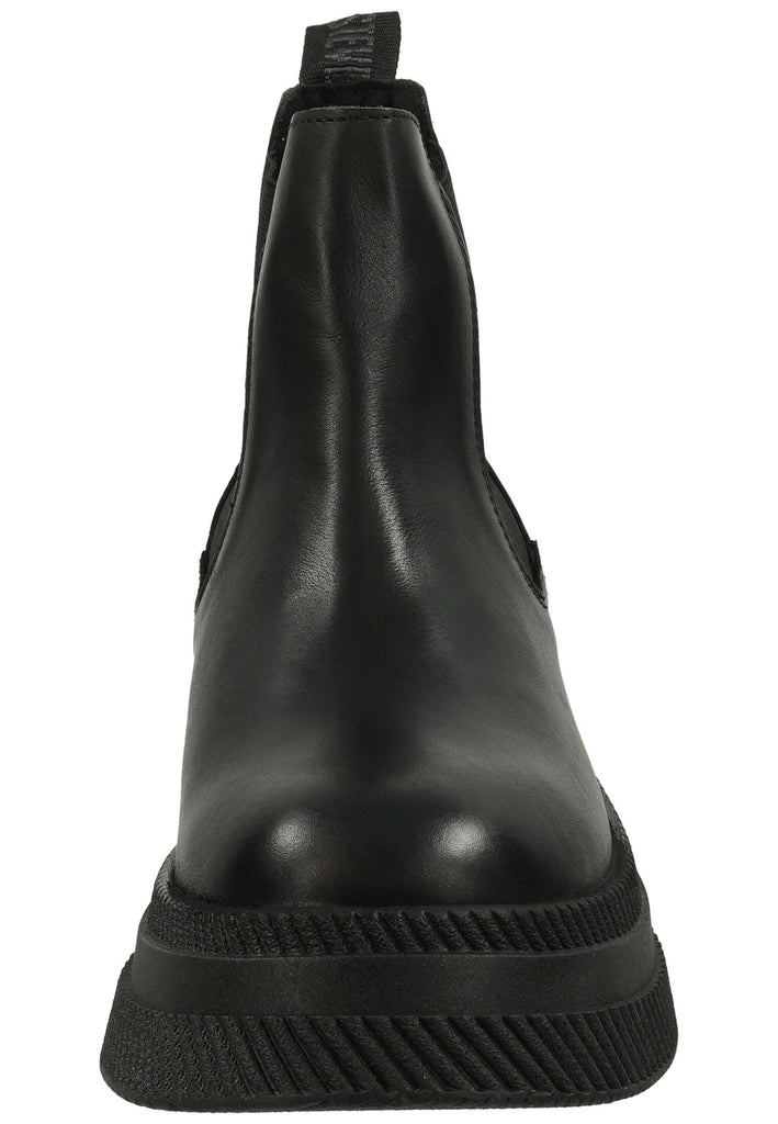 Steve Madden Stiefelette Leder/Textil Schwarz/Schwarz