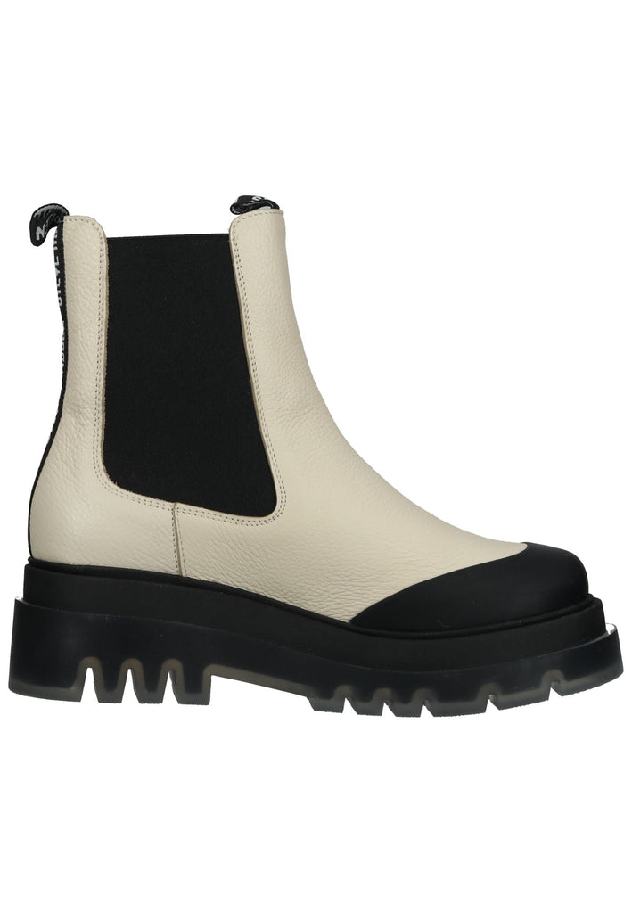 Steve Madden Stiefelette Leder Weiß/Schwarz