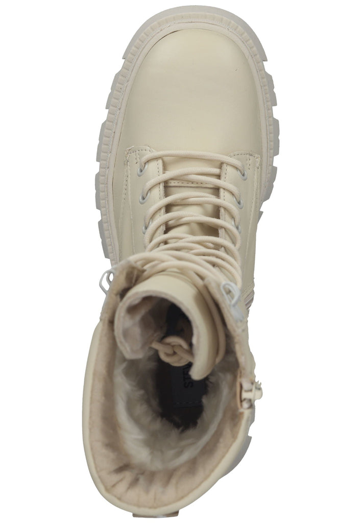 Steve Madden Stiefelette Leder Weiß Warmfutter