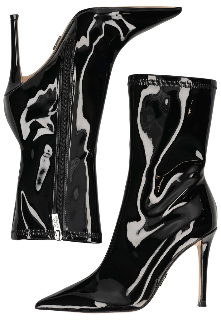 Steve Madden Stiefelette Lederimitat Schwarz Lack