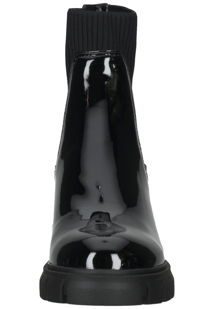 Steve Madden Stiefelette Lederimitat/Textil Schwarz Lack