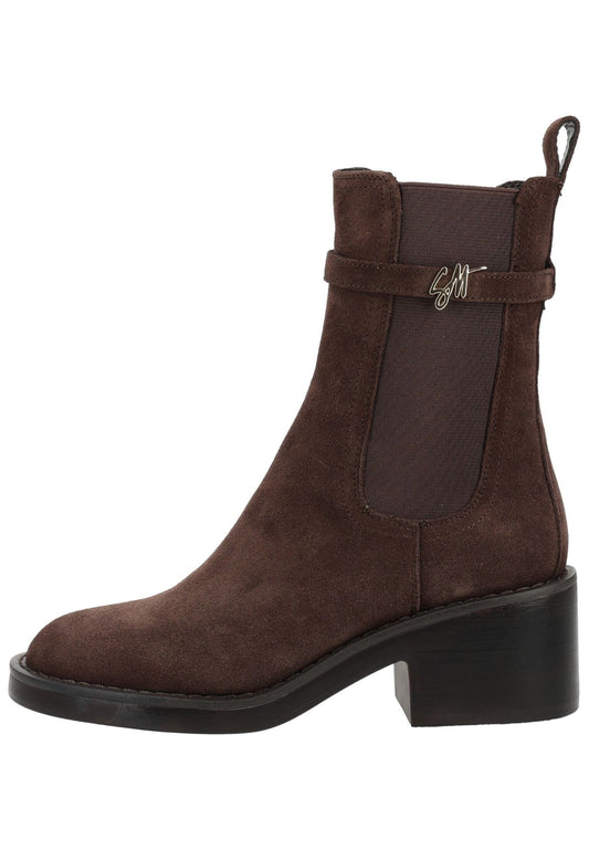 Steve Madden Stiefelette Veloursleder Chocolate