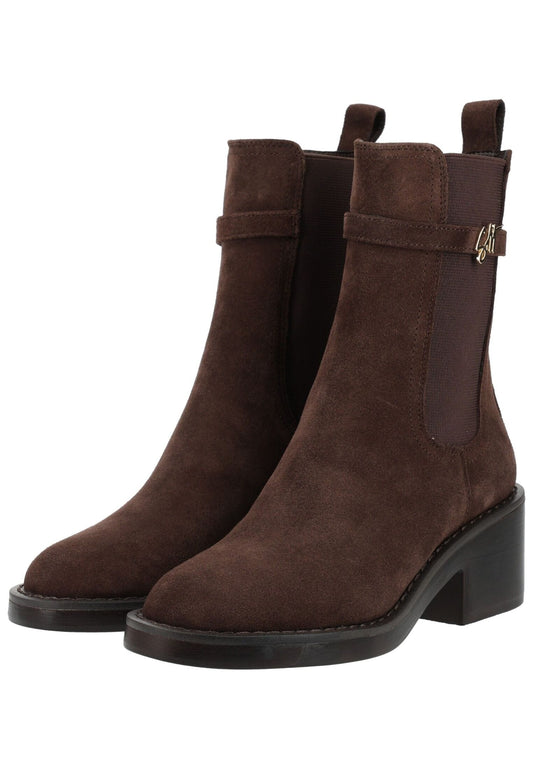 Steve Madden Stiefelette Veloursleder Chocolate