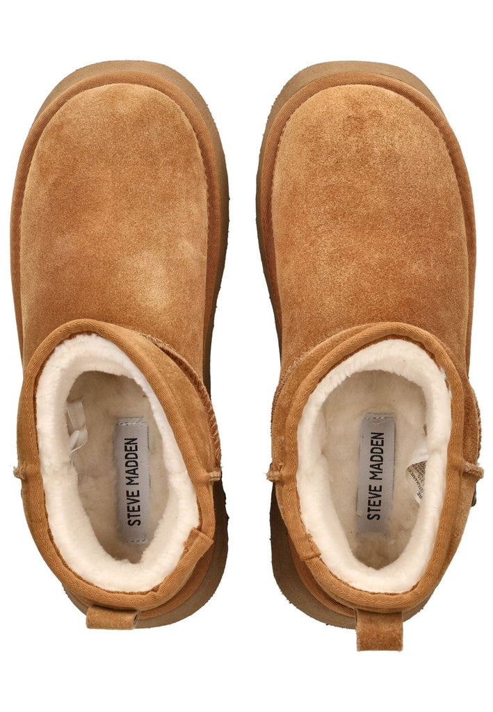 Steve Madden Stiefelette Veloursleder Tan Warmfutter